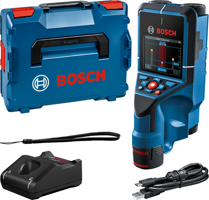 Bosch D-tect 200C with 12V Battery Detector in L-Boxx 136 - 0601081601